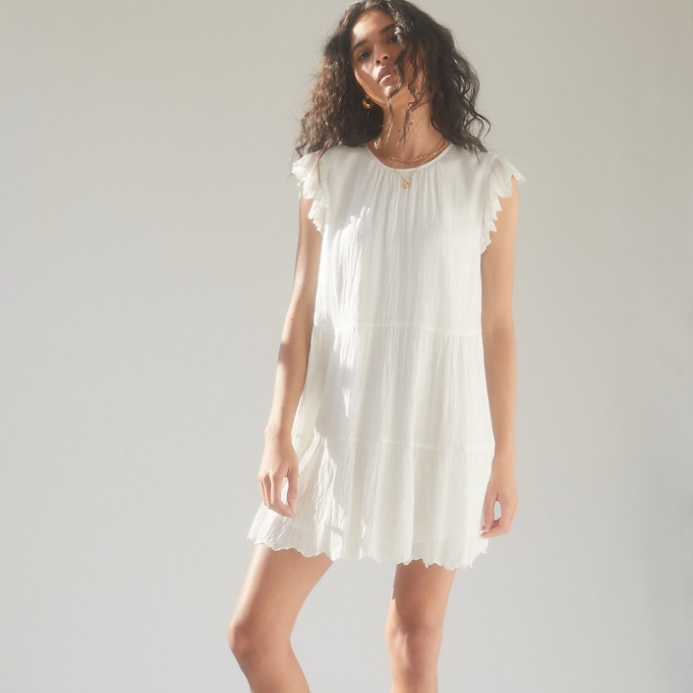 Wilfred Sidonie Dress - White Tiered Dress